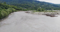 The riverbanks of the Rioni River were reinforced as part of the Adaptaiton Fund project in Georgia (Zarati village). 