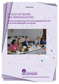 Cover: AF NGO NETWORK RECOMMENDATIONS