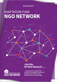 Cover: Flyer "The Adaptation Fund NGO Network"