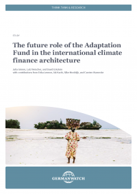 The  future role of the Adaptation fund in the internatinal climate finance architecture