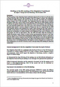 Cover Briefing Paper 8th Meeting Cover Briefing Paper 8th Meeting