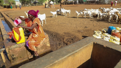 Isiolo County, Kula Mawe. Water points are used for providing households with water.