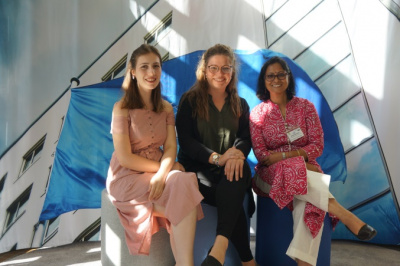 Mariam Devidze (Green Alternative), Julia Grimm (Germanwatch) & Gitika Goswami (Development Alternatives) representing the AF NGO Network at the additional Adaptation Fund Board Meeting in June 2019